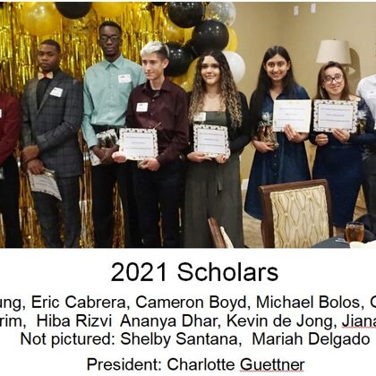 2021 FBFN Foundation Scholarship Recipients