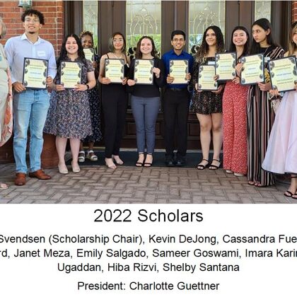 2022 FBFN Foundation Scholarship Recipients